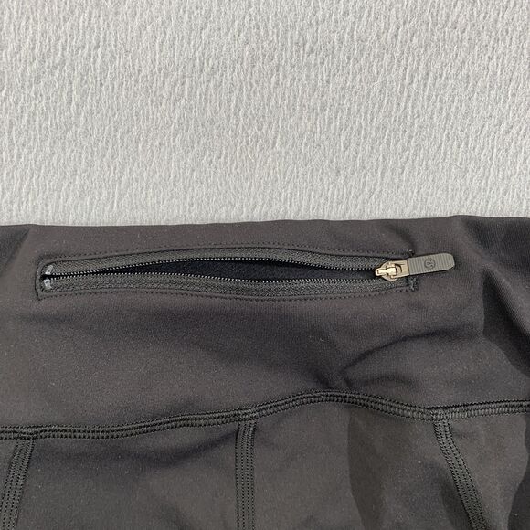 Lululemon Pants Womens 6 Pace Rival Crop Yoga Athletic Pocket Zip Activewear - Picture 12 of 13